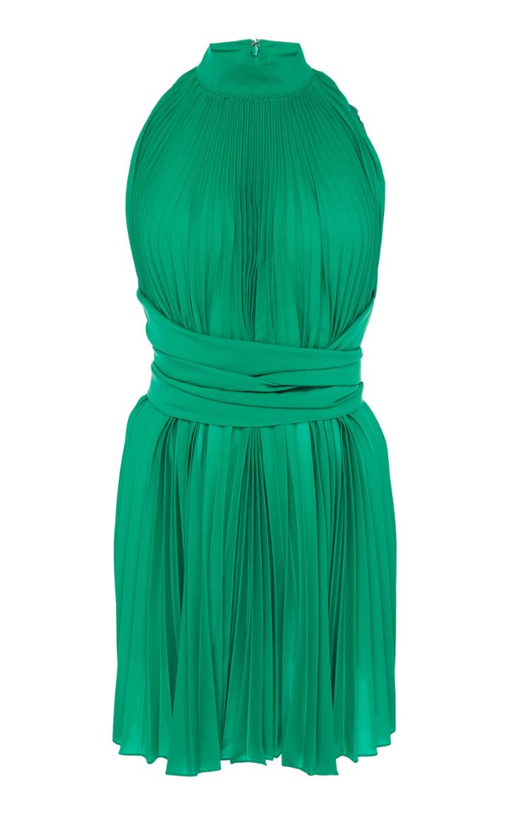 Tome Pleated Halter Wrap Top