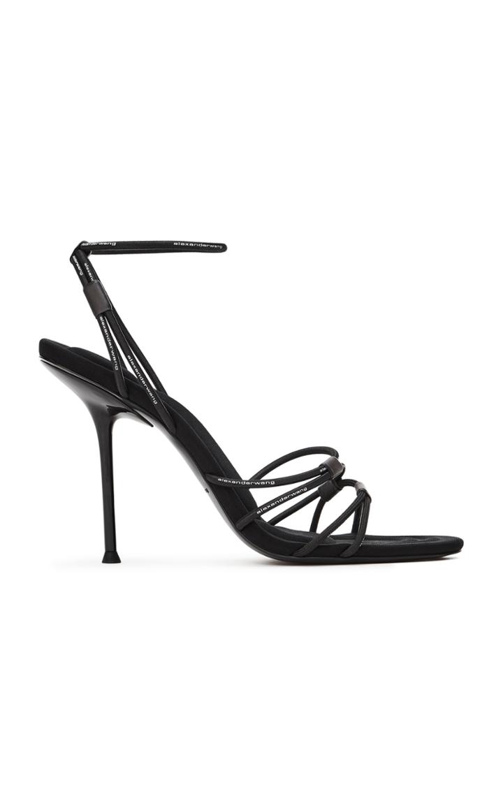 Alexander Wang Sienna Bungee Leather Heeled Sandals