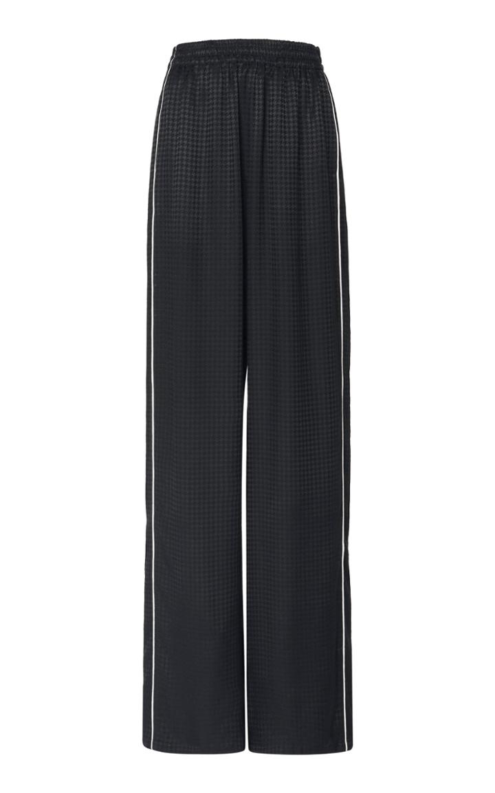 Balenciaga Houndstooth Jacquard Wide-leg Track Pants