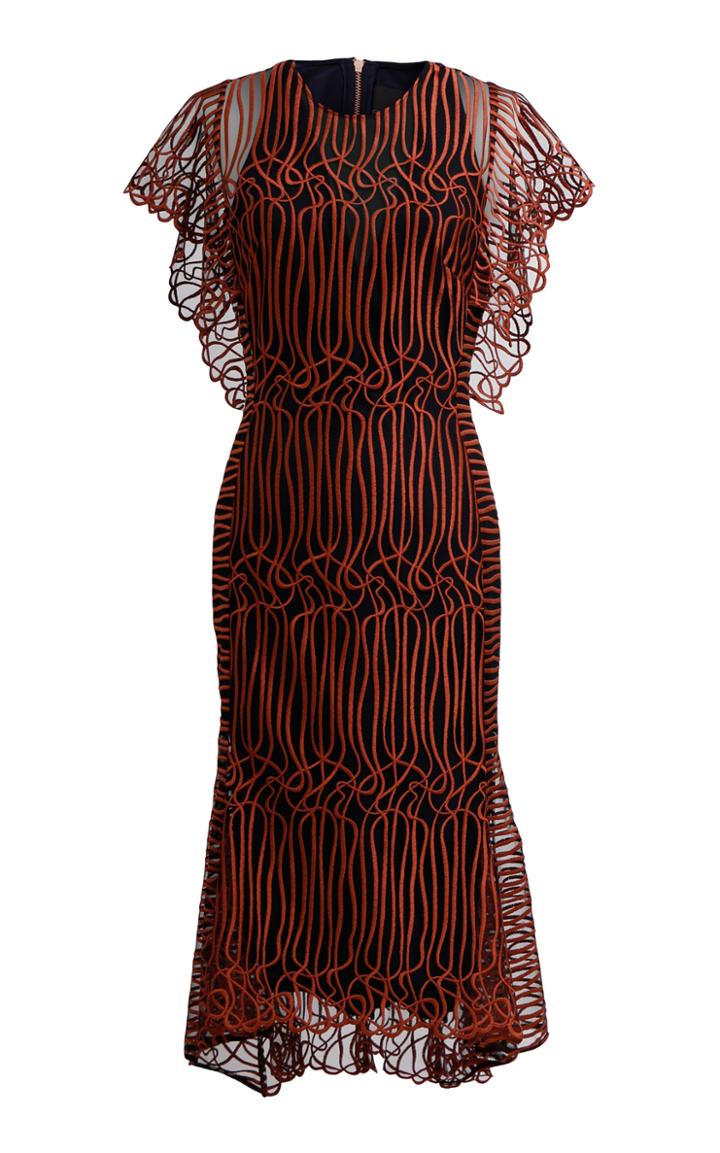 Ginger & Smart Gloria Mesh Midi Dress
