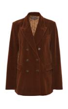 Alberta Ferretti Velvet Corduroy Blazer Jacket