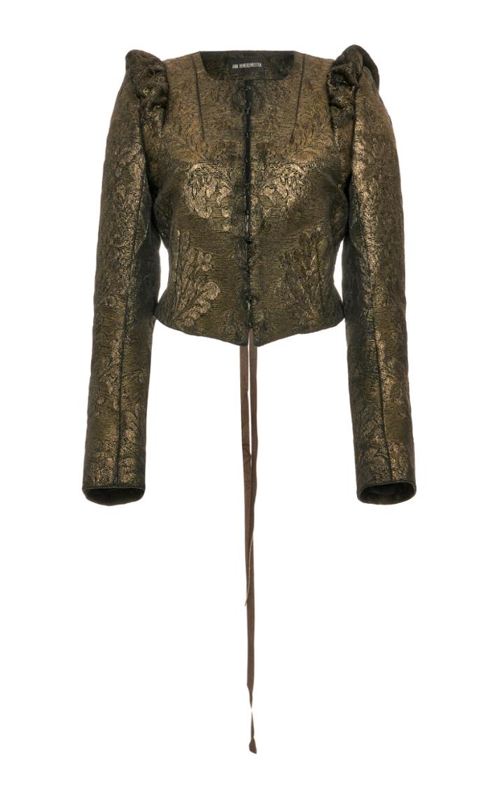 Moda Operandi Ann Demeulemeester Puffed-shoulder Jaquard Jacket