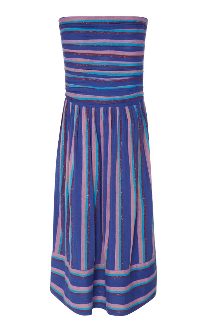 A Peace Treaty Jacara Silk Ruched Dress
