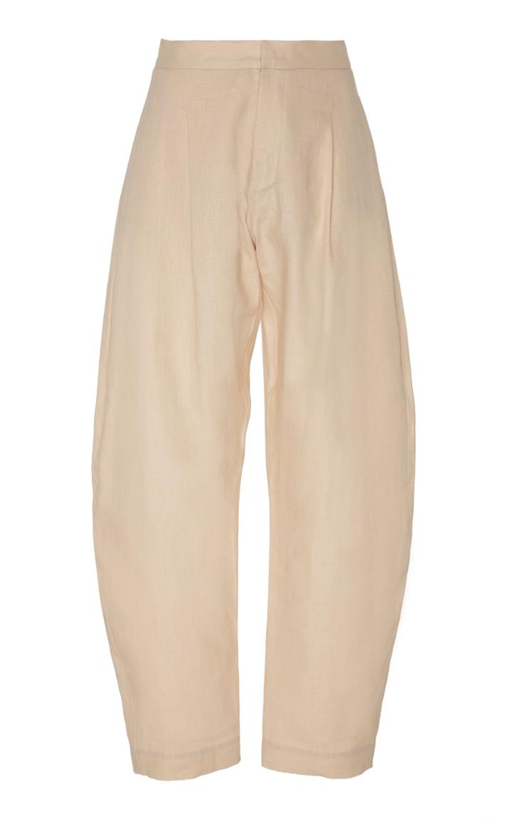 Moda Operandi Albus Lumen Sokol Wide-leg Tapered Linen Pants Size: 8