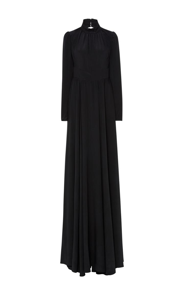 Rochas Cutout-back Silk Gown
