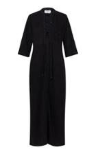 Moda Operandi Dorothee Schumacher Velour Softness Leather Maxi Dress Size: 1