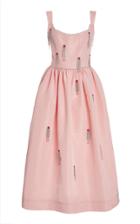Moda Operandi Markarian Embellished Shirred Silk Corset Dress