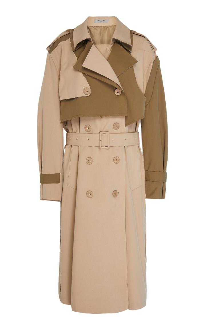Preen Line Adel Belted Twill Trench Coat