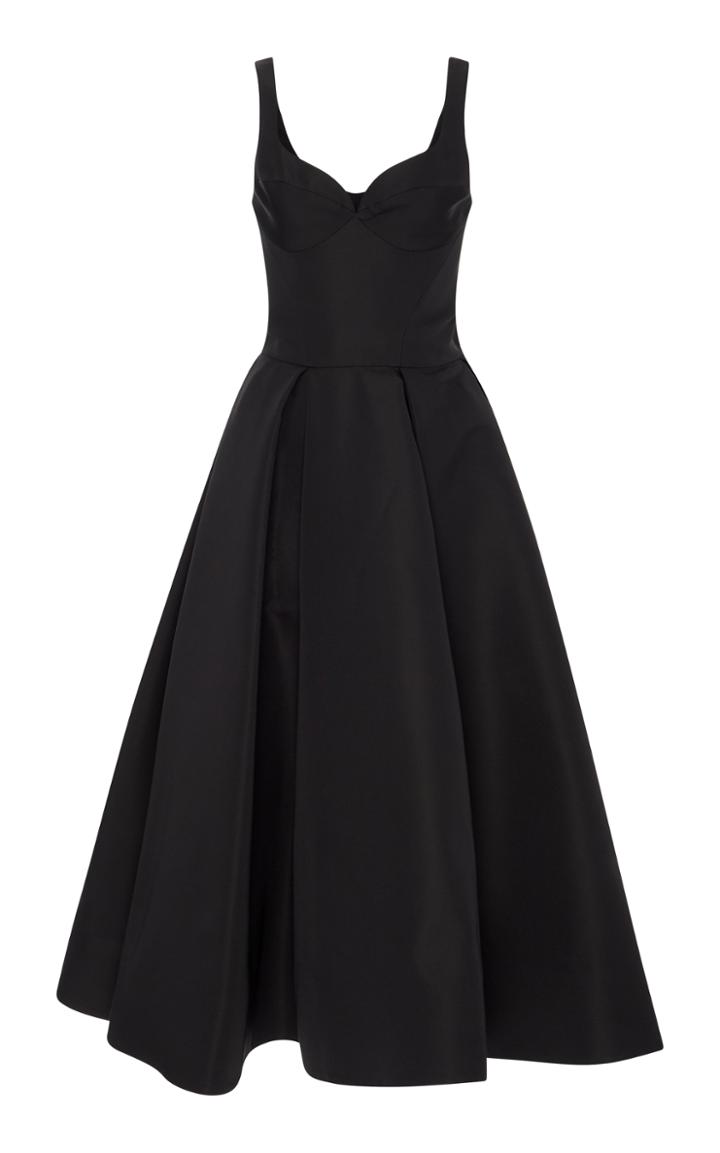 Christian Siriano Silk Faille A-line Dress