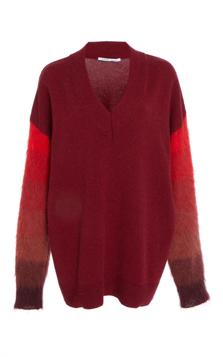 Agnona Shaded V Neck Sweater
