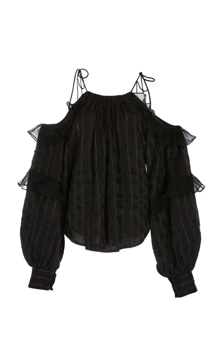 Isabel Marant Margo Off-shoulder Silk Top