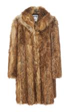 Moschino Faux Fur Knee-length Coat