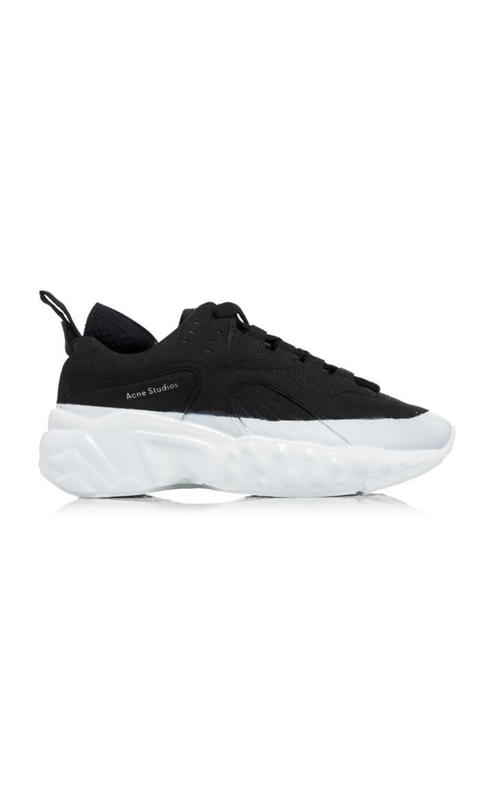 Acne Studios Manhattan Two-tone Suede And Mesh Sneakers