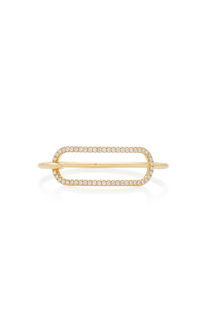 Andrew Glassford Tension Diamond 18k Yellow Gold Bracelet