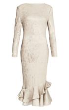 Rachel Gilbert Addie Sequined Satin Dress