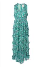 Banjanan Gizela Ruffled Silk Maxi Dress Size: Xs
