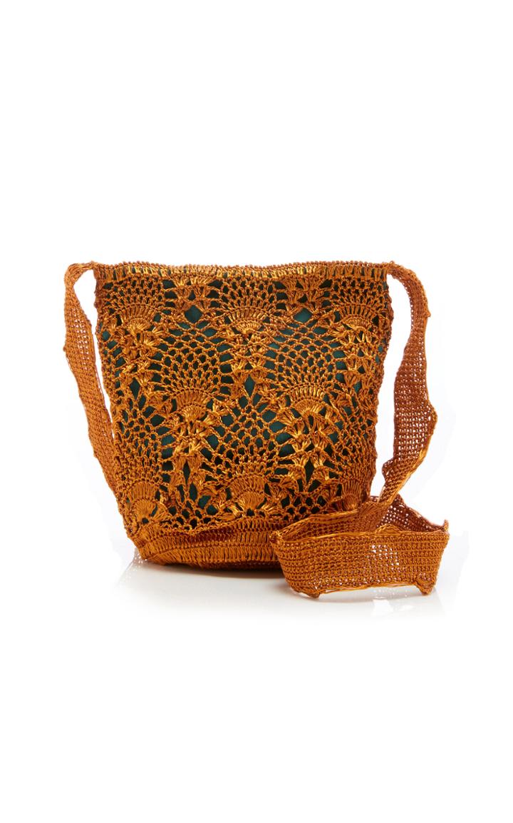 Verdi Design Verdi Weave Metal Mochlia Bag In Satin