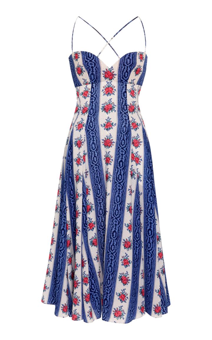 Emilia Wickstead Rosarina Sweetheart Neckline Dress