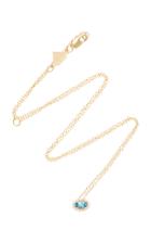 Alison Lou 14k Gold Topaz Diamond Necklace