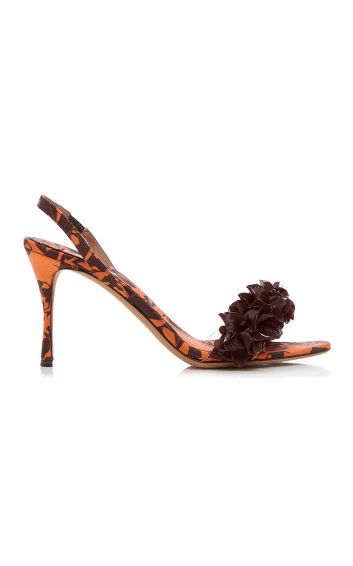 Tabitha Simmons X Johanna Ortiz Follie Printed Satin Sandals