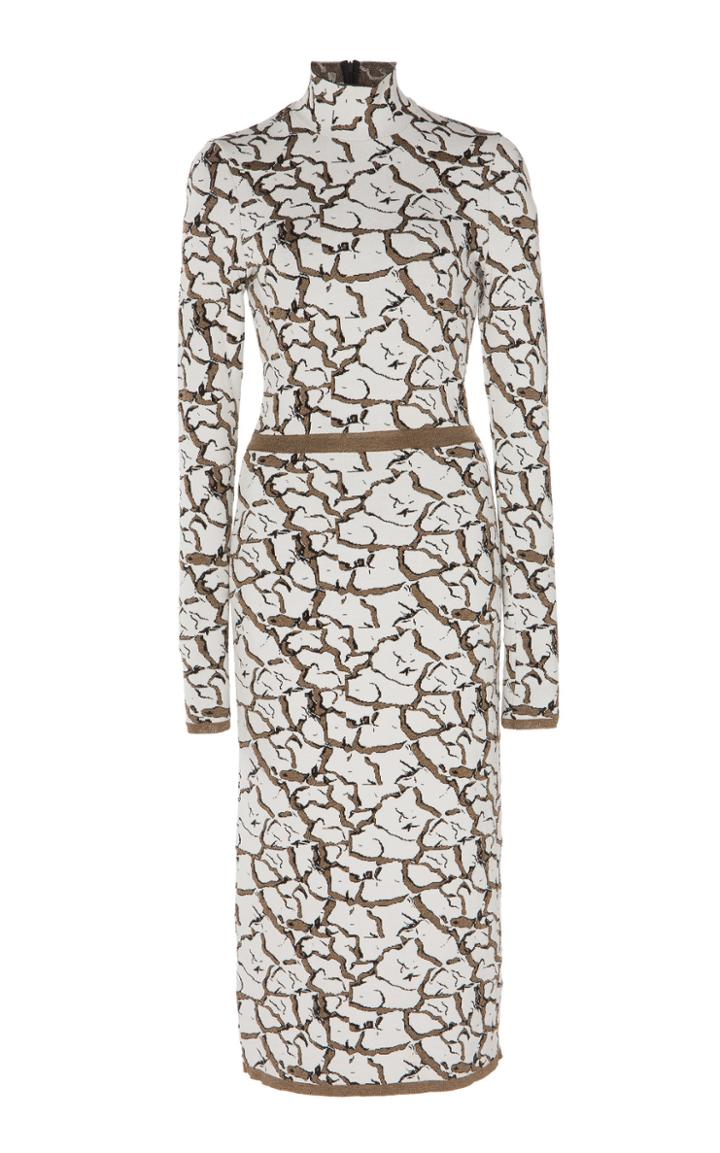 Mary Katrantzou Lurex-trimmed Knit Jacquard Dress
