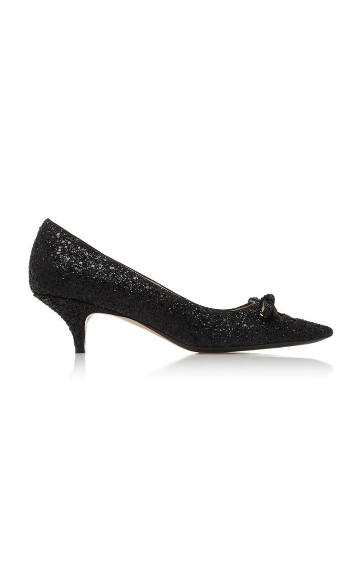 N21 Glitter Bow Pumps