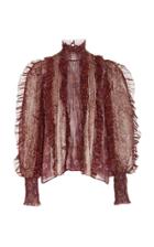 Moda Operandi Ulla Johnson Elita Frilled Silk-blend Blouse