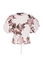 Brock Collection Takako Floral-print Cotton Top