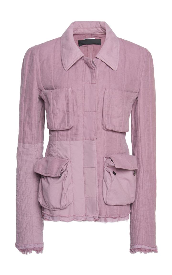 Haider Ackermann Quilted Ruffle Jacket