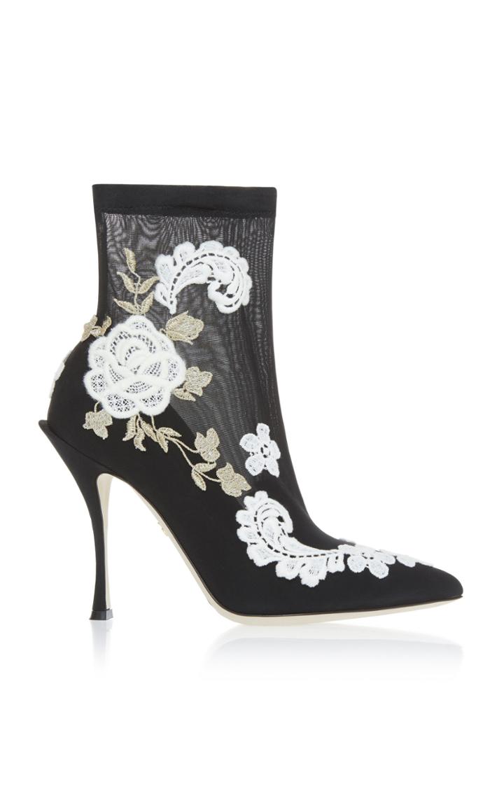 Dolce & Gabbana Floral Bootie