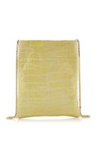Tl 180 Le Fazzoletto Croc-embossed Leather Crossbody Bag