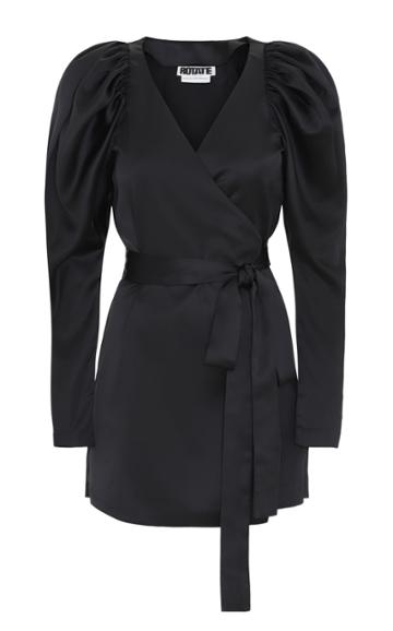 Rotate By Birger Christensen Wrap Mini Dress