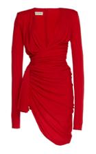Alexandre Vauthier V-neck Jersey Dress