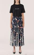Moda Operandi Jason Wu Collection Pleated Floral-print Crepe Midi Skirt