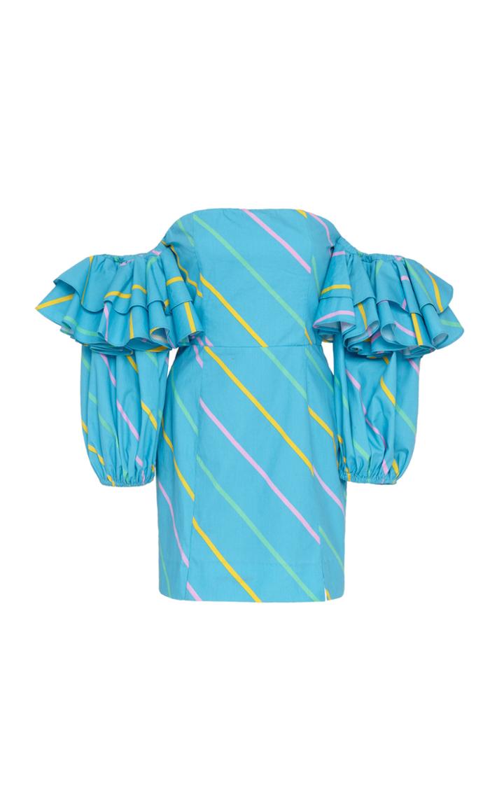 Rotate Bethany Cotton Off The Shoulder Mini Dress