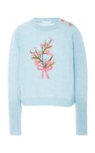 Loveshackfancy Rosie Floral Embroidered Sweater