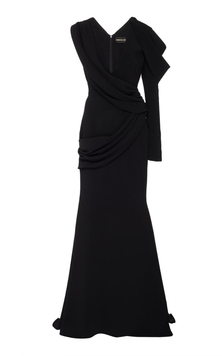 Christian Siriano Draped One Sleeve Gown