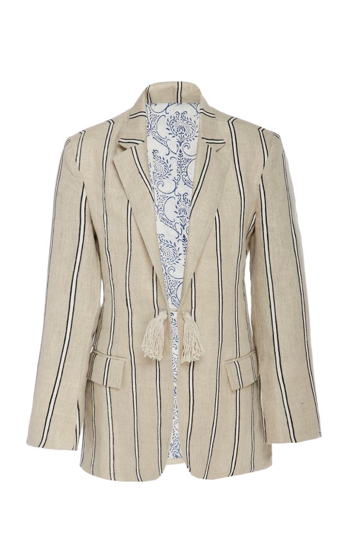 Alix Of Bohemia Limited Edition Freeman Blazer In Jute Stripe
