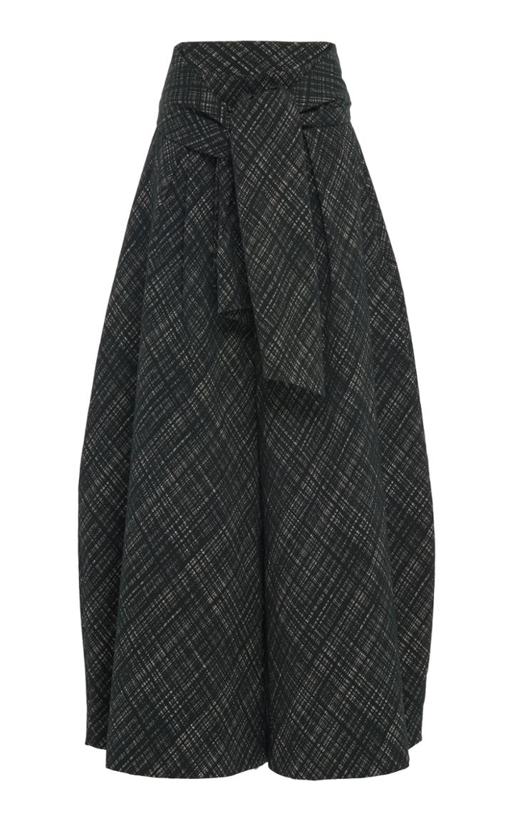 Rosie Assoulin Sash-tie Cotton-blend Wide-leg Pants