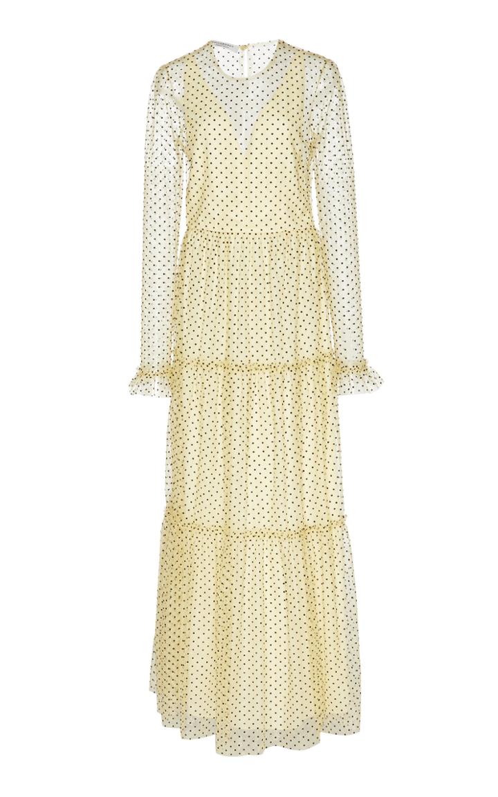 Philosophy Di Lorenzo Serafini Polka Dot-patterned Chiffon Midi Dress