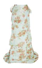 Moda Operandi Brock Collection Floral-printed Tiered Silk Maxi Skirt Size: 0