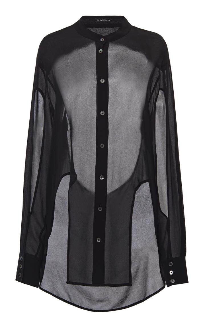 Moda Operandi Ann Demeulemeester Cutout Mesh Top Size: 34