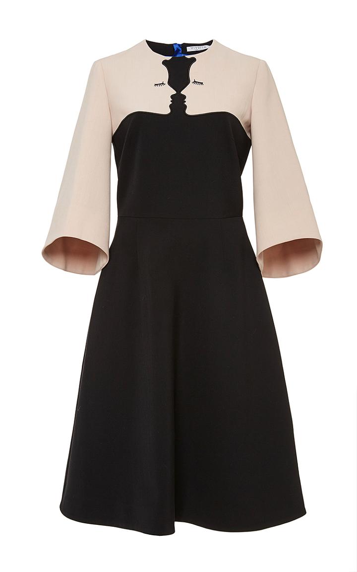 Vivetta Hemingway Cashgora Three Quarter Sleeved Dress