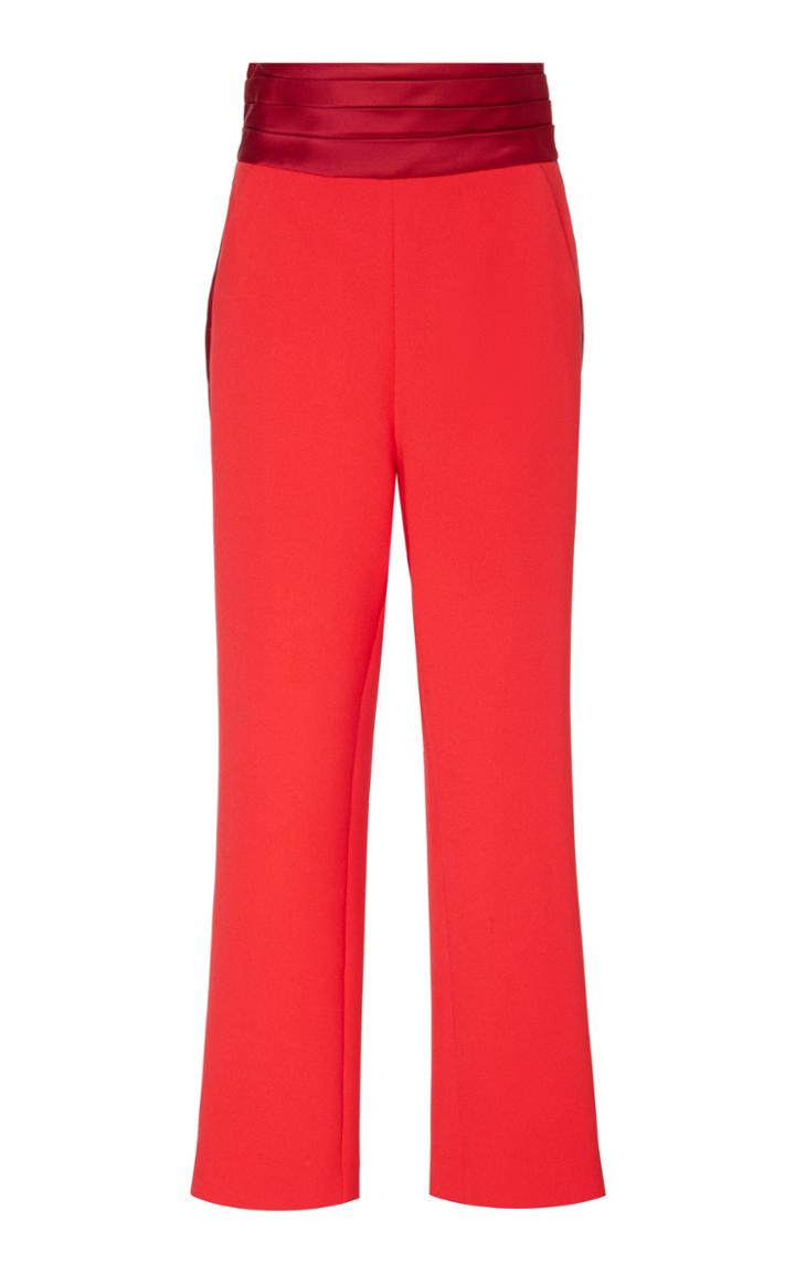 Prabal Gurung Cummerbund Straight Leg Trousers