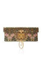 Oscar De La Renta New Alibi Printed Leather Clutch