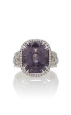 Martin Katz One-of-a-kind Cushion Purple Spinel Ring
