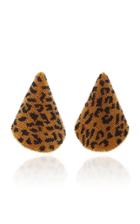 Rebecca De Ravenel Aida Caviar Leopard Earrings