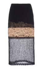 Moda Operandi N21 Knit And Lace Intarsia Skirt