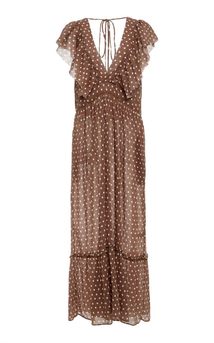 Lee Mathews Maisee Spot Ruffle Dress
