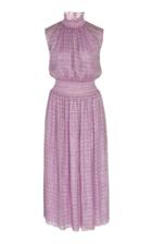 Moda Operandi Adam Lippes Smocked Waist Printed Chiffon Dress Size: S